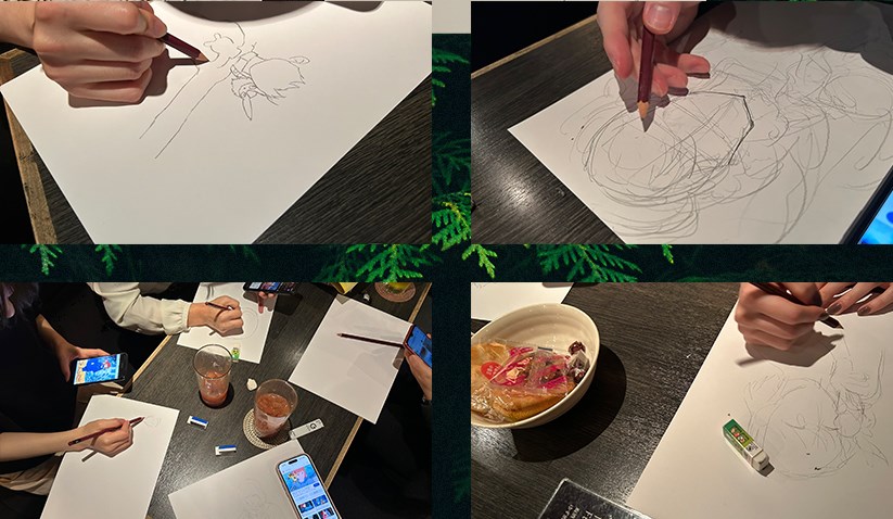お題イラストを作成中!