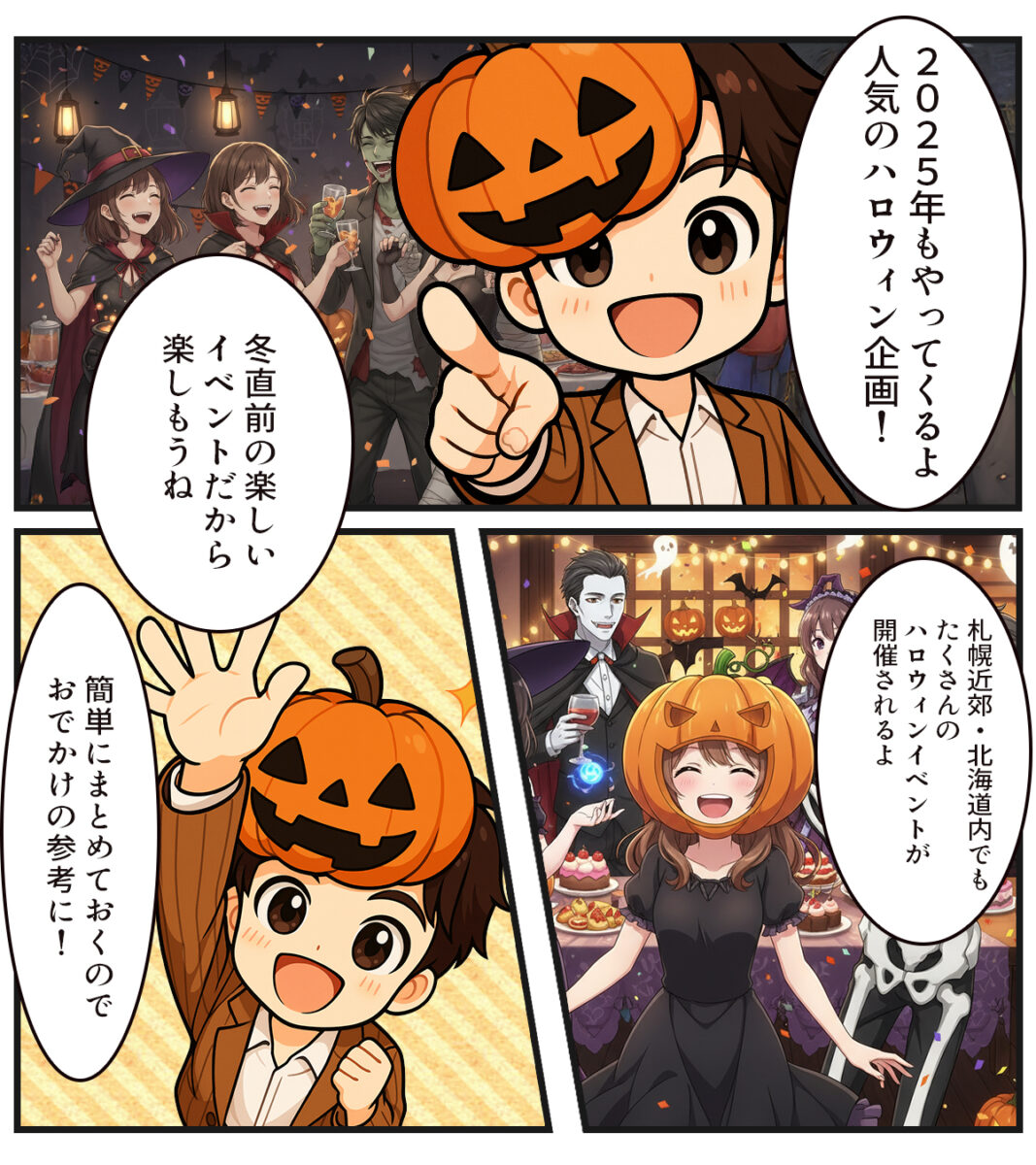 2025年ハロウィンで楽しむ9月10月のイベント・札幌/北海道のイベント集めました（随時追加）